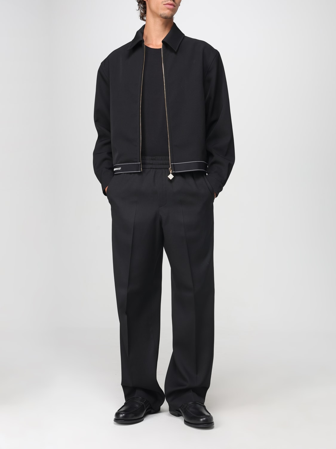 CASABLANCA 外套: 西服外套 男士 Casablanca, 黑色 - Img 2