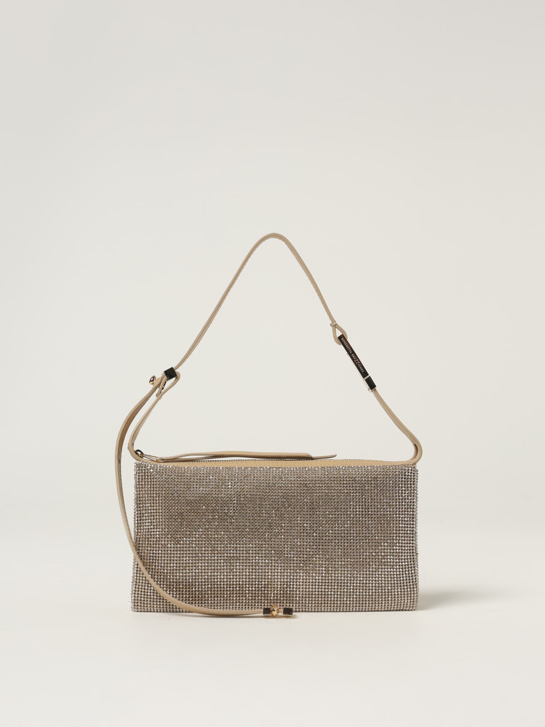 BENEDETTA BRUZZICHES BORSA MINI: Borsa Syster Benedetta Bruzziches con strass, Oro - Img 1