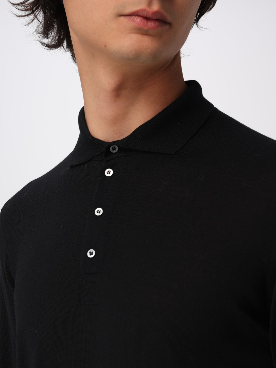 DRUMOHR POLO: Polo herren Drumohr, Schwarz - Img 3