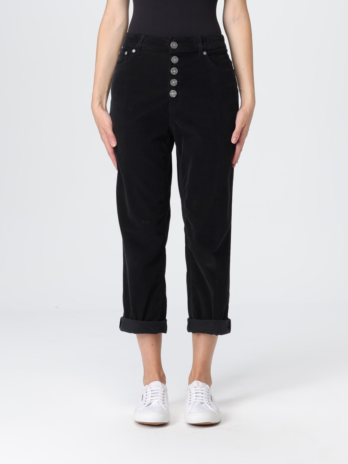 DONDUP 牛仔裤: 牛仔裤 女士 Dondup, 黑色 - Img 1