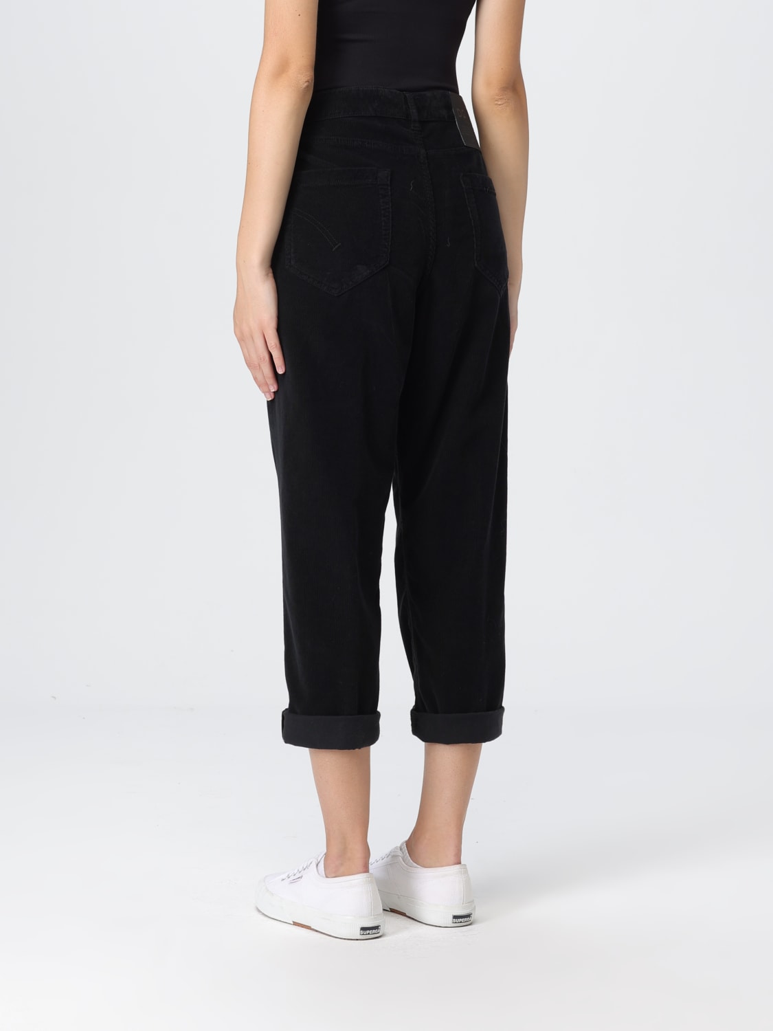 DONDUP 牛仔裤: 牛仔裤 女士 Dondup, 黑色 - Img 2