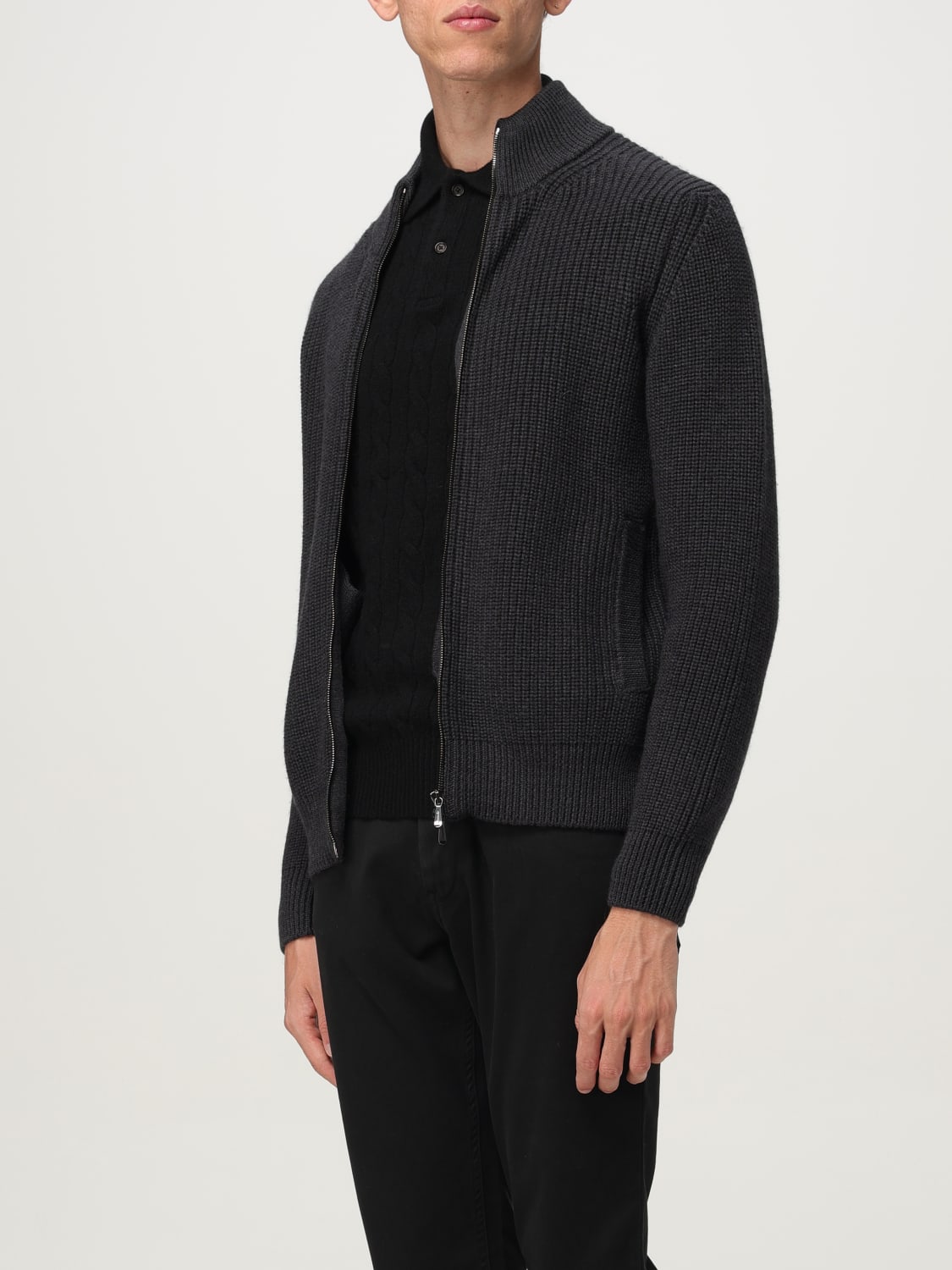 DRUMOHR SWEATER: Cardigan men Drumohr, Grey - Img 3