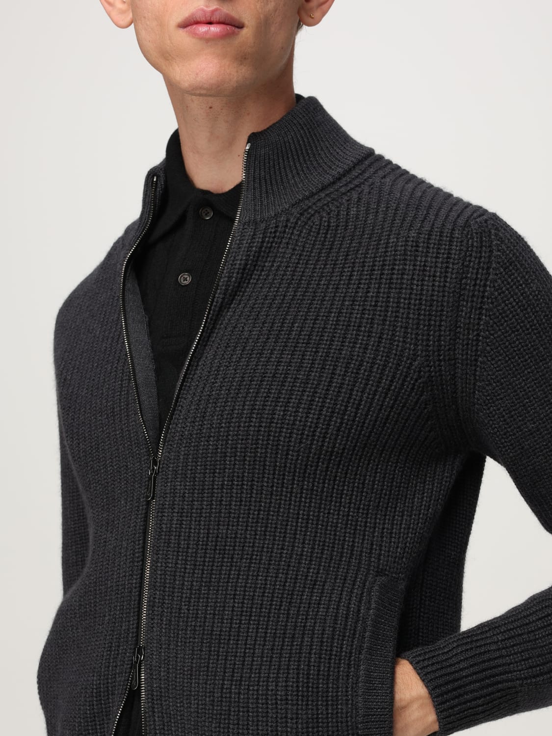 DRUMOHR SWEATER: Cardigan men Drumohr, Grey - Img 4