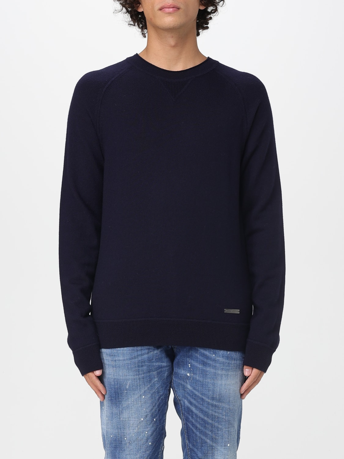 DSQUARED2 SWEATER: Sweater men Dsquared2, Blue - Img 1