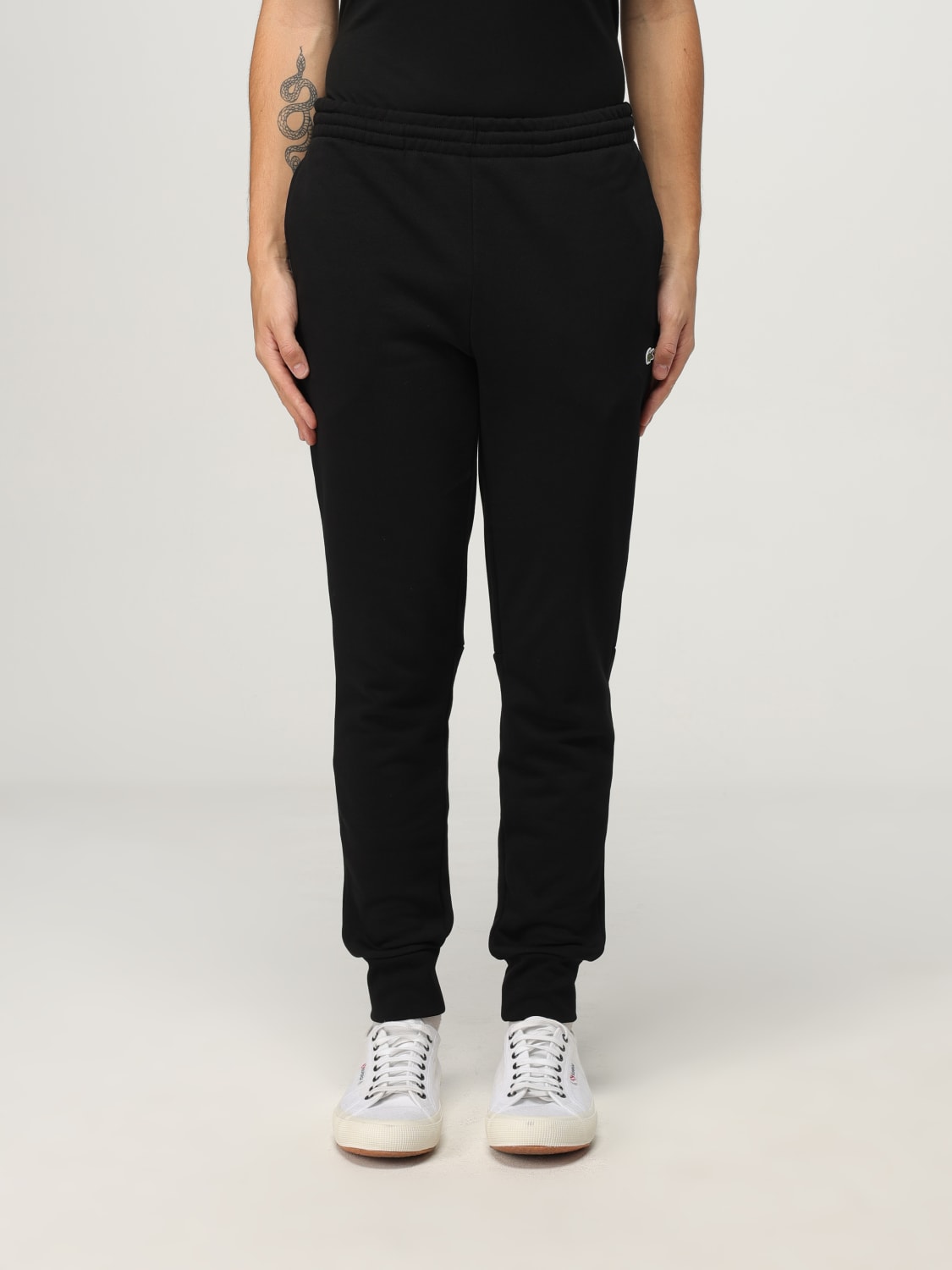 LACOSTE 팬츠: 팬츠 남성 Lacoste, 블랙 - Img 1