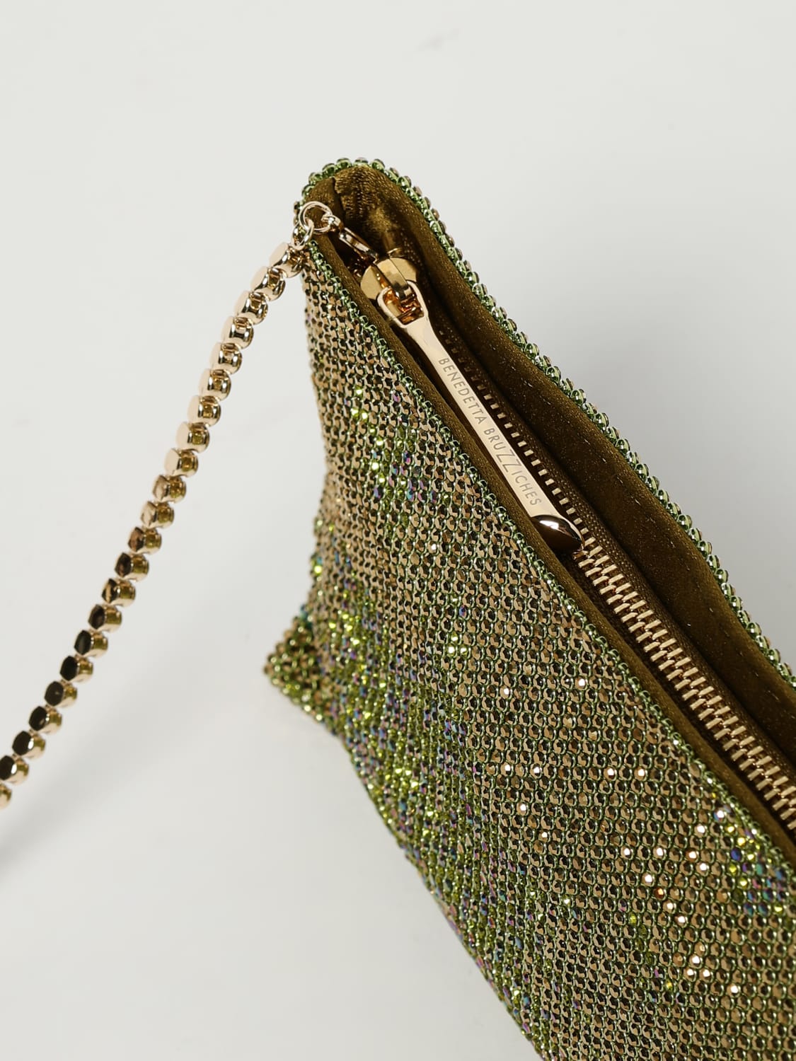BENEDETTA BRUZZICHES CLUTCH: Clutch YOUR BEST FRIEND Benedetta Bruzziches, Verde - Img 3