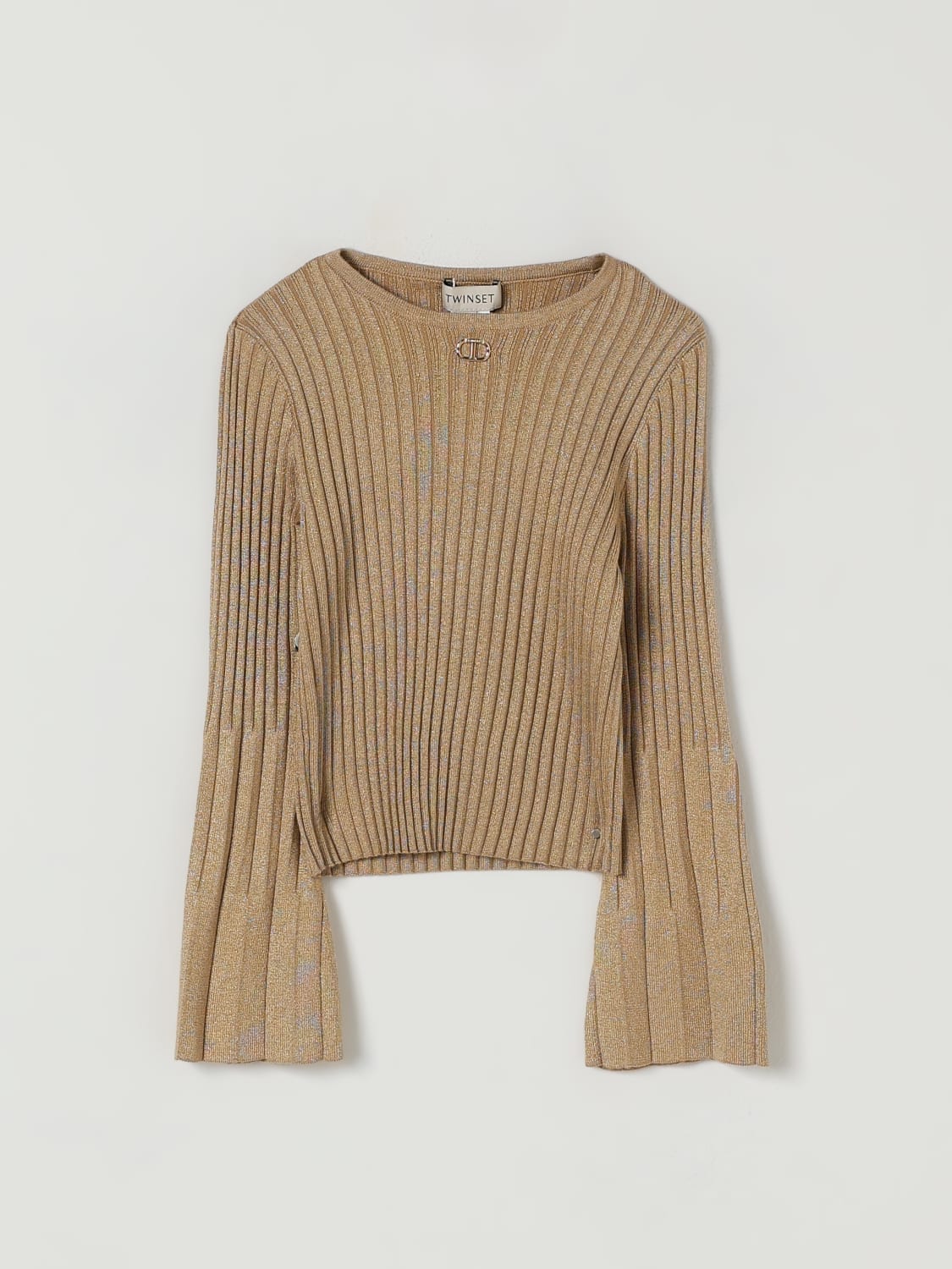 TWINSET JERSEY: Jersey niños Twinset, Oro - Img 1