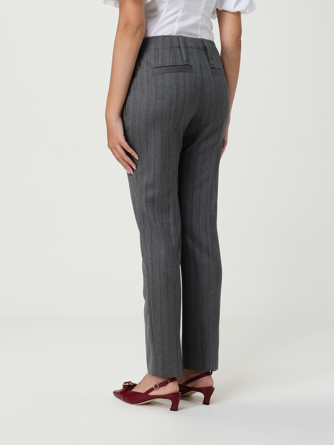 MCQUEEN PANTS: Pants woman McQueen, Grey - Img 2