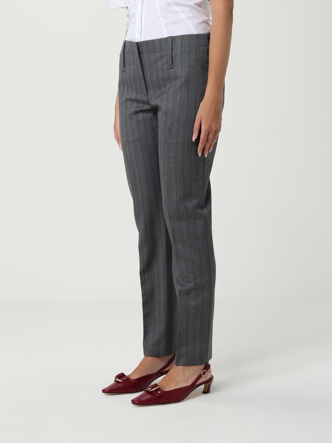 MCQUEEN PANTS: Pants woman McQueen, Grey - Img 3