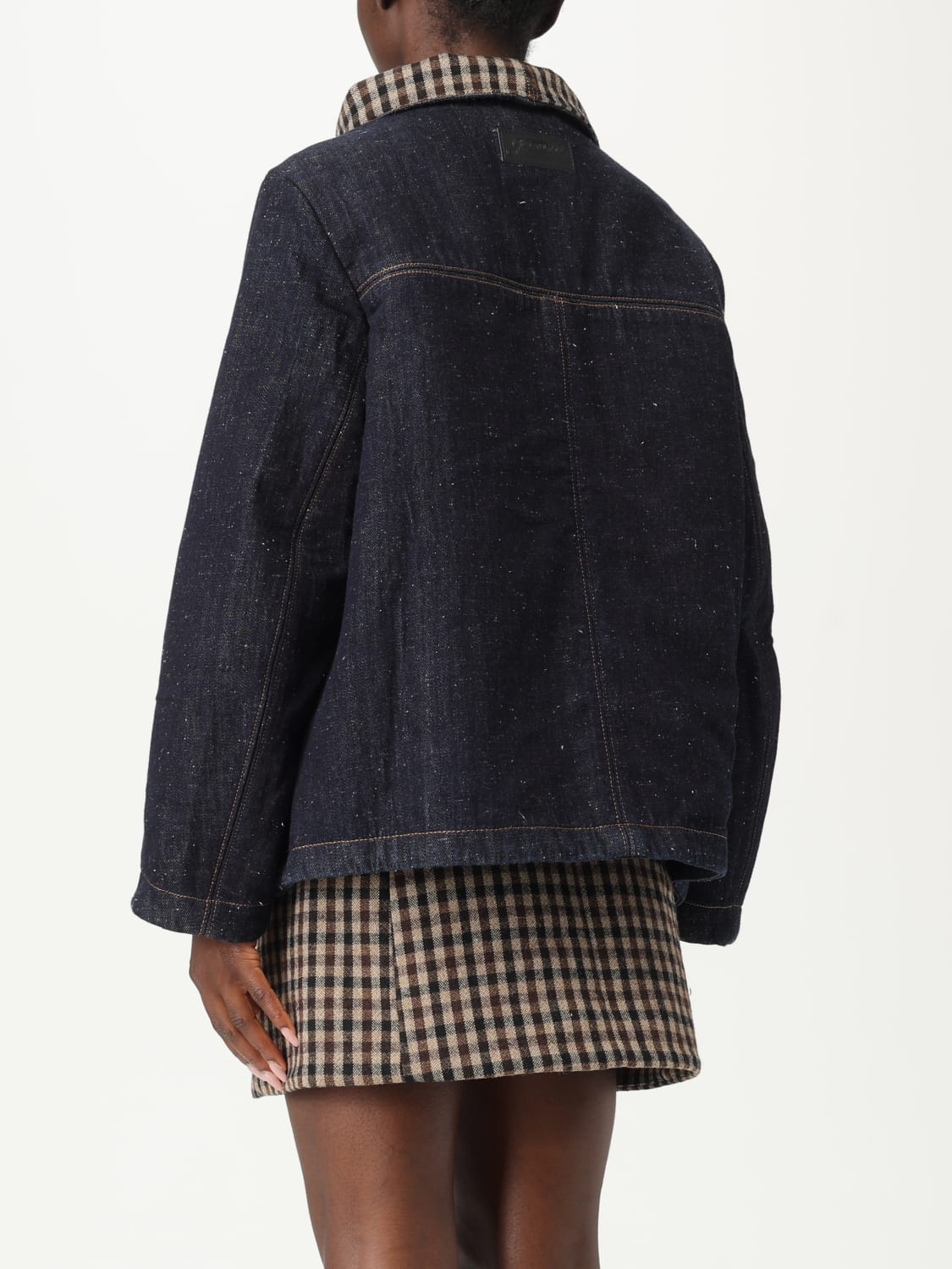 GANNI JACKE: Jacke damen Ganni, Blau - Img 3