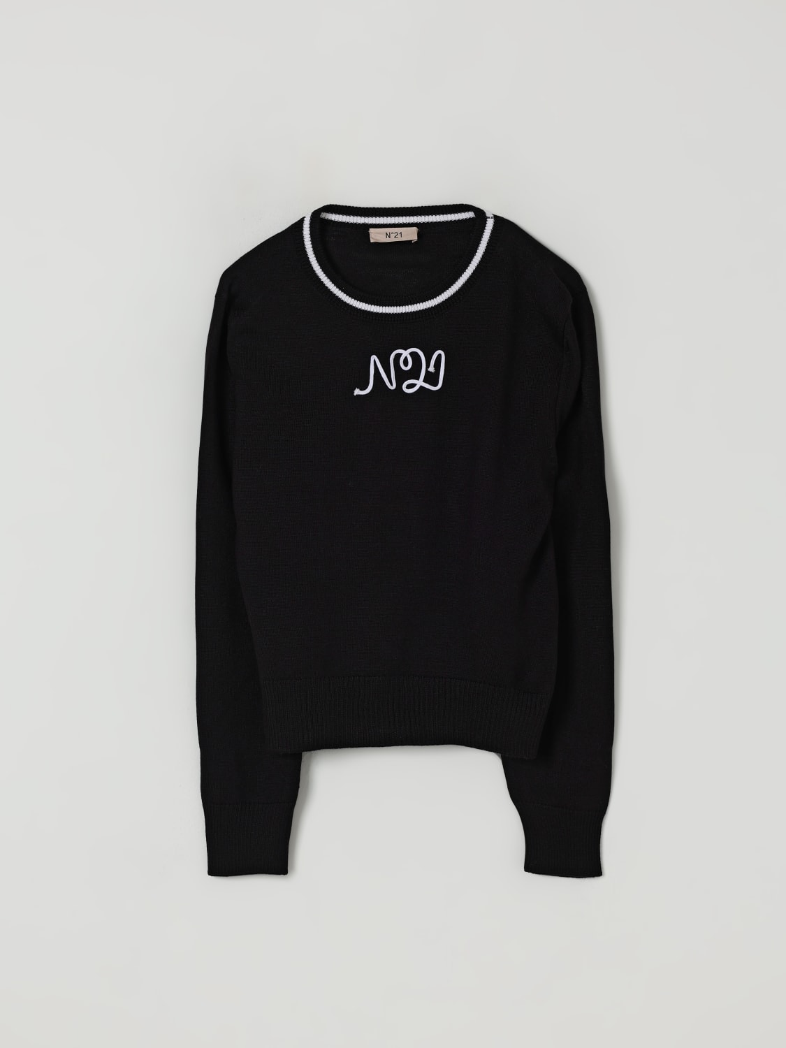 N° 21 PULLOVER: Pullover kinder N° 21, Schwarz - Img 1