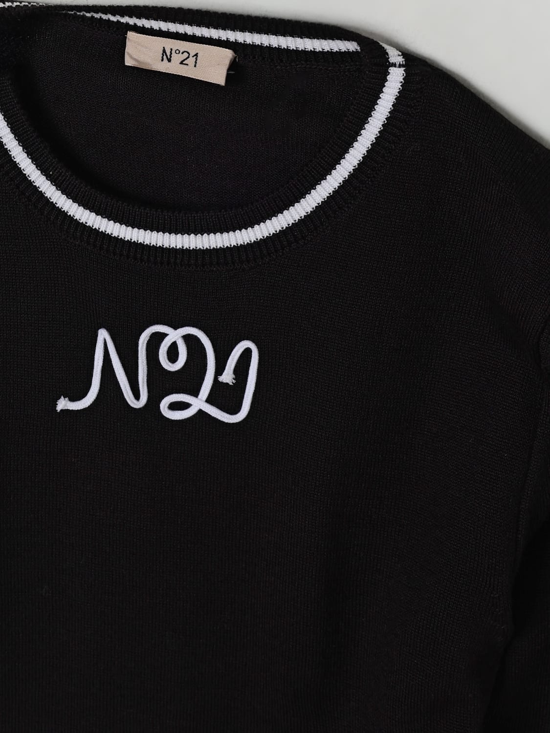 N° 21 PULLOVER: Pullover kinder N° 21, Schwarz - Img 3