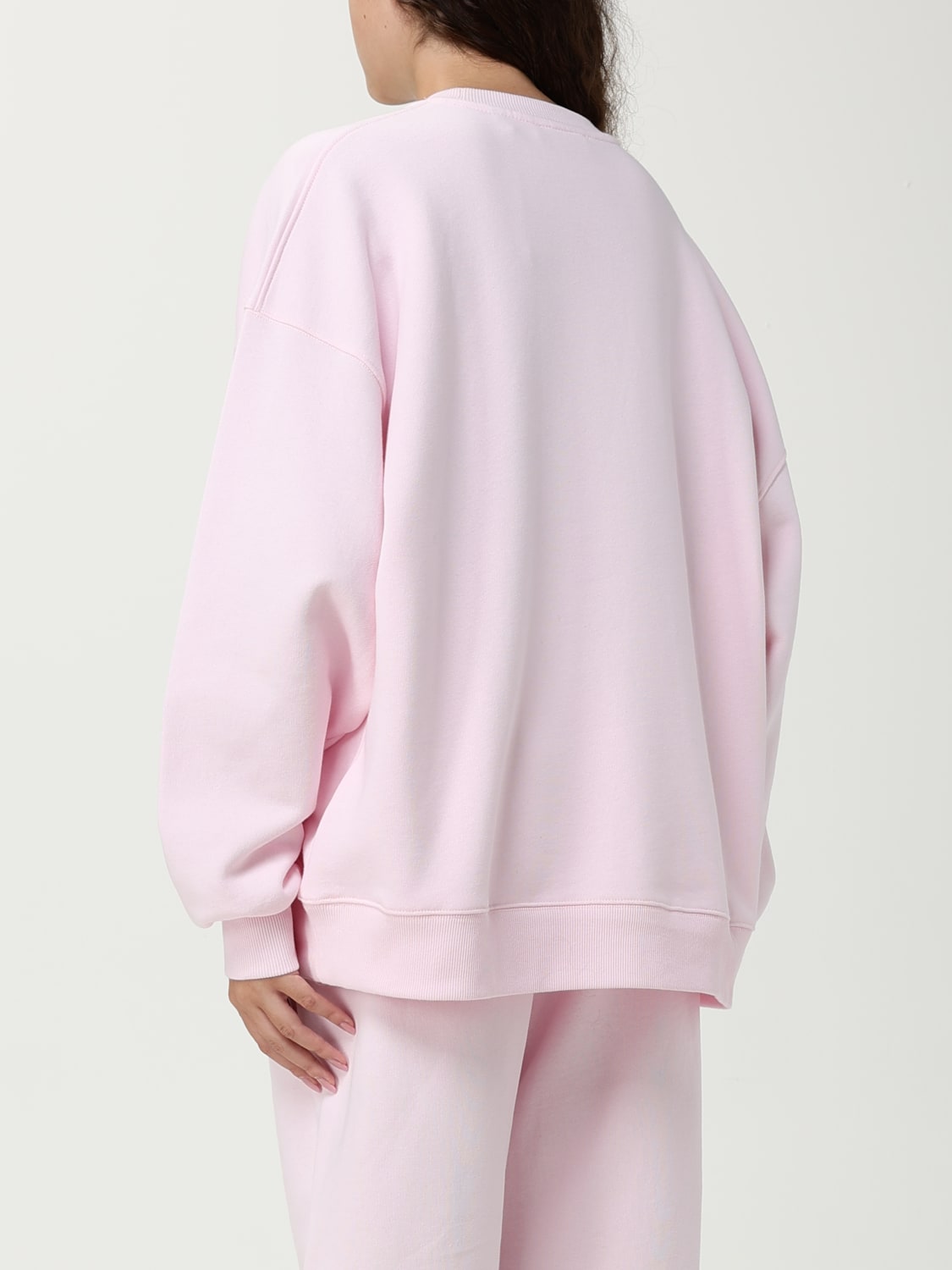 ROTATE FELPA: Felpa basic Rotate in cotone , Rosa - Img 3