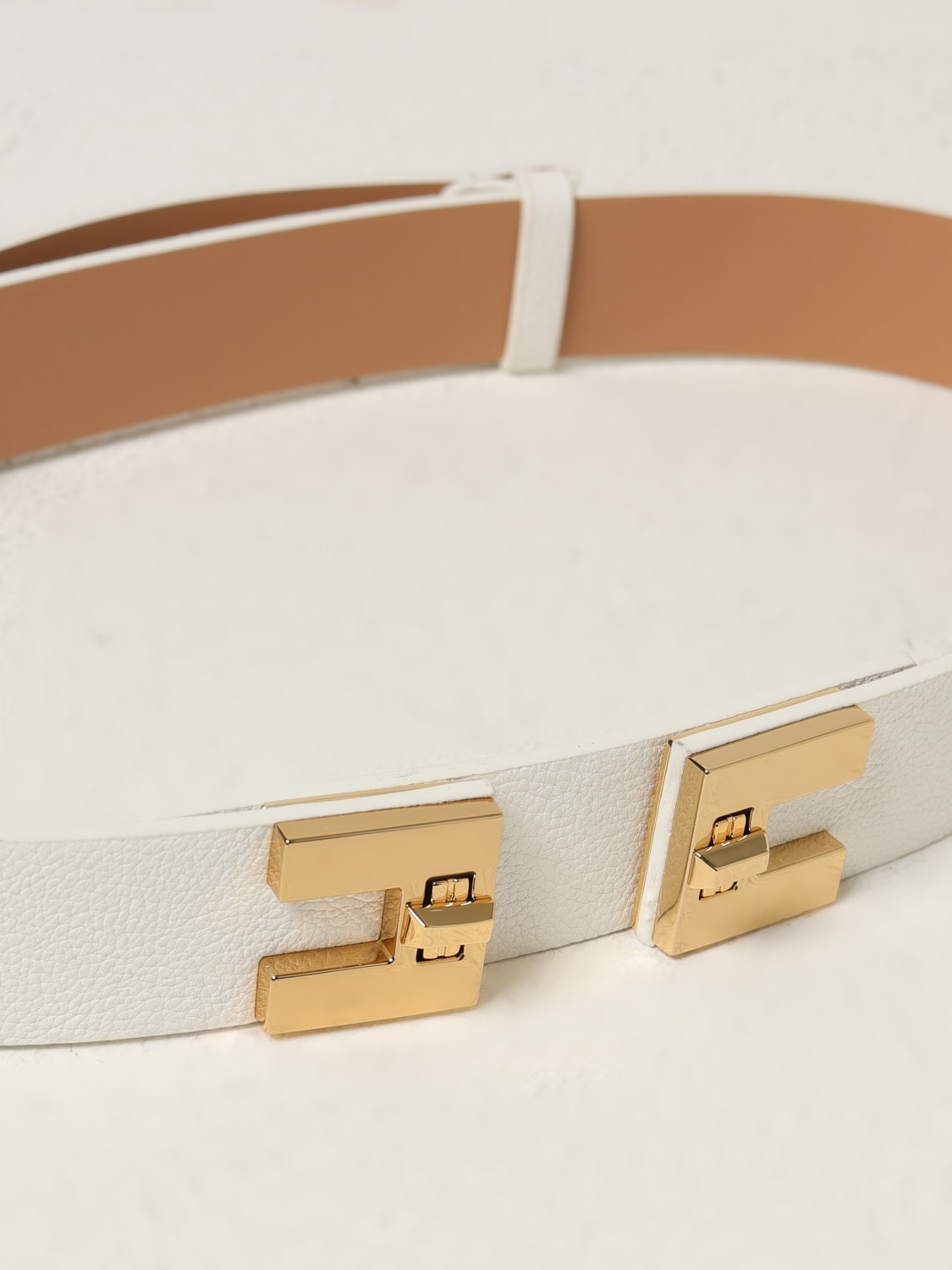 ELISABETTA FRANCHI CINTURÓN: Cinturón mujer Elisabetta Franchi, Marfil - Img 2