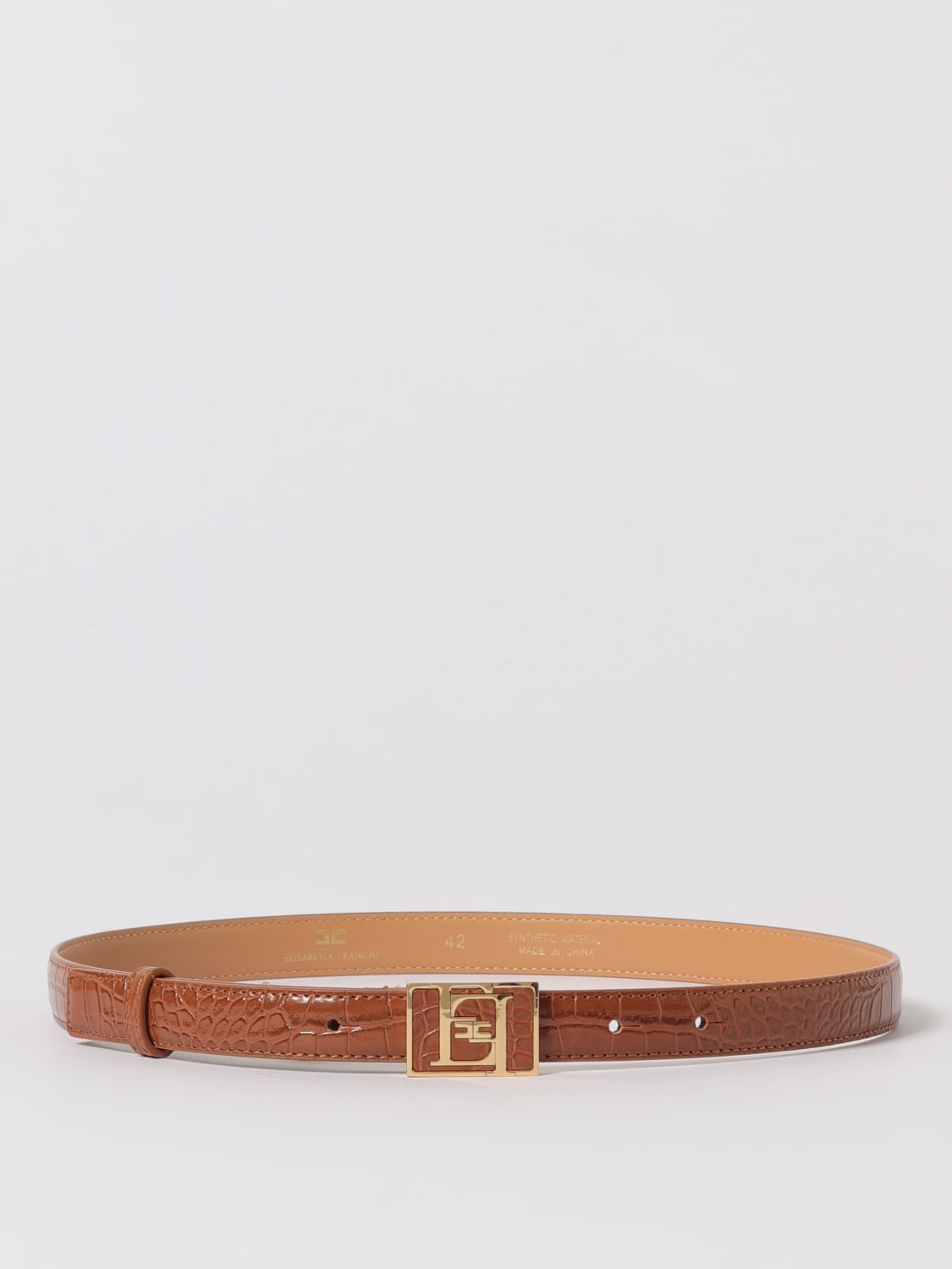 ELISABETTA FRANCHI BELT: Belt woman Elisabetta Franchi, Brown - Img 1