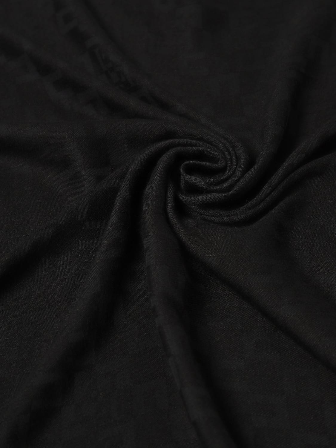 ELISABETTA FRANCHI SCIARPA: Sciarpa Elisabetta Franchi in misto viscosa con monogram jacquard , Nero - Img 3