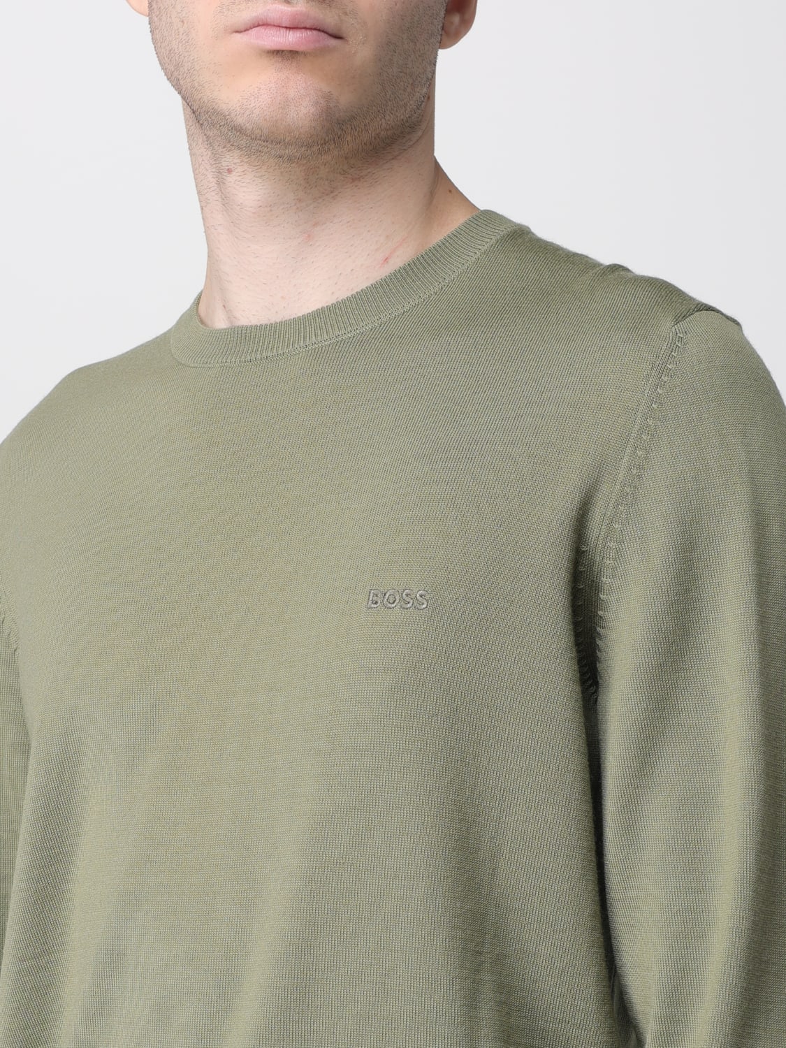 BOSS SWEATER: Sweater men Boss, Green - Img 3