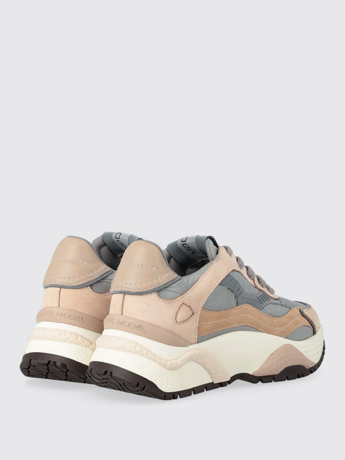 PHILIPPE MODEL 运动鞋: 运动鞋 女士 Philippe Model, 米色 - Img 3