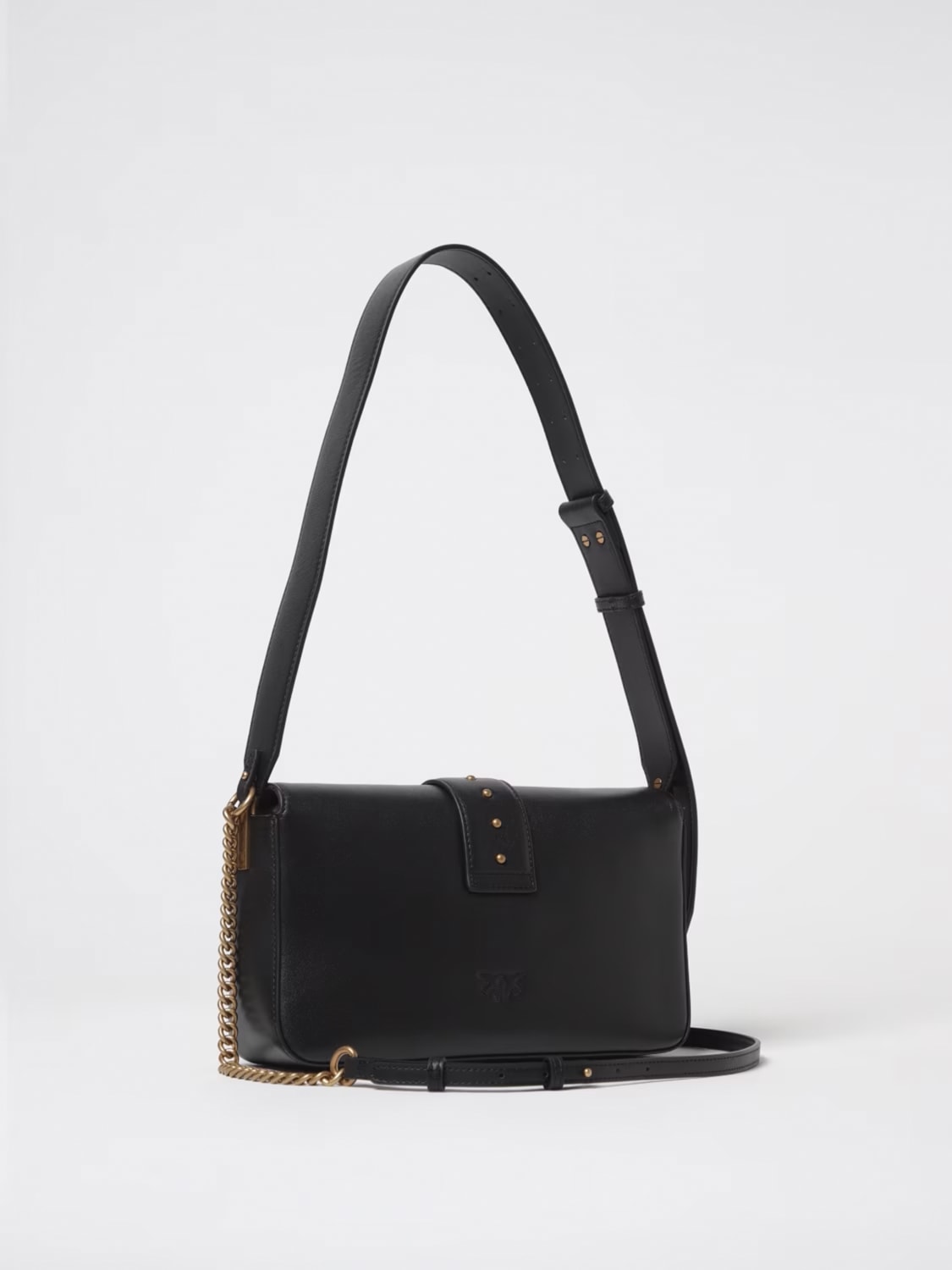 PINKO BORSA A SPALLA: Borsa Love Bag Slouchy Pinko in pelle , Nero - Img 2