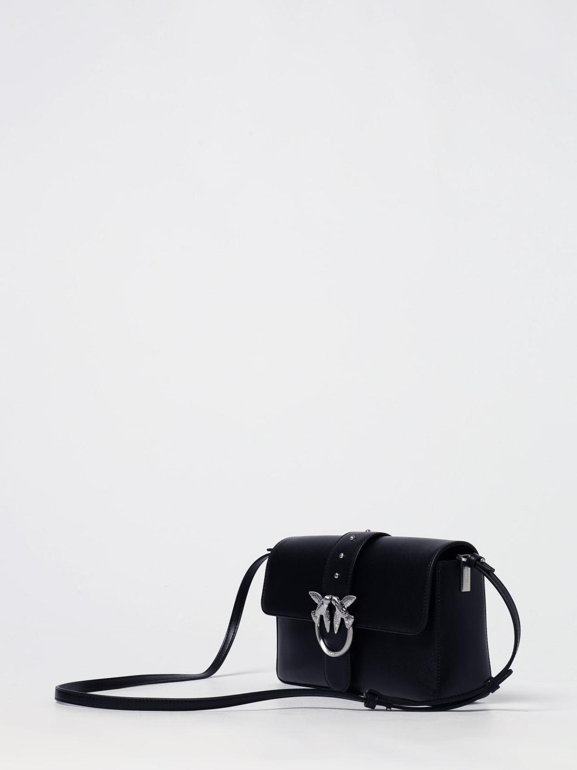 PINKO BORSA A SPALLA: Borsa Love Bag Slouchy Pinko in pelle , Nero 2 - Img 3