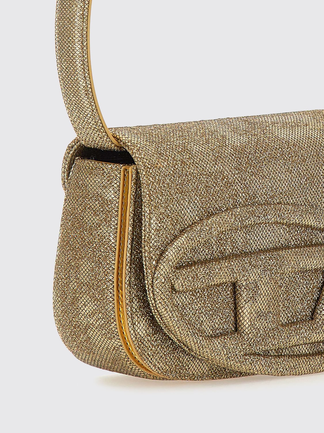 DIESEL MINI BAG: Shoulder bag woman Diesel, Gold - Img 4