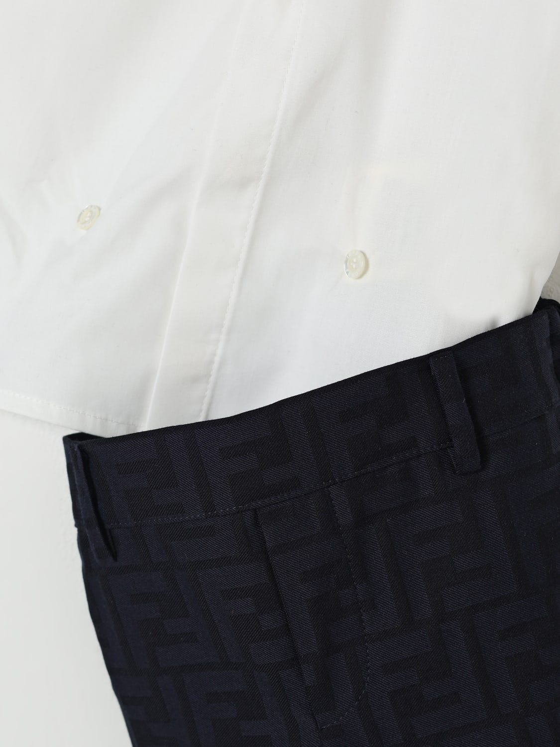 FENDI JUMPSUIT: Jumpsuit kids Fendi, White - Img 3