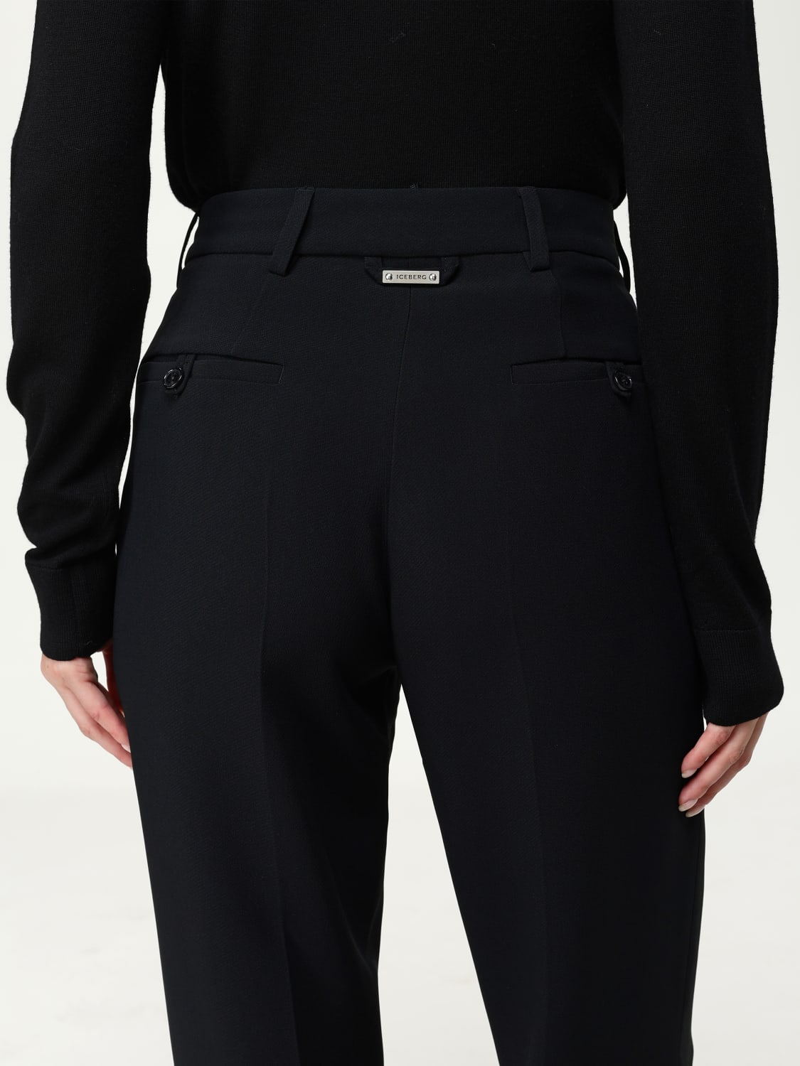 ICEBERG PANTS: Pants woman Iceberg, Black - Img 3