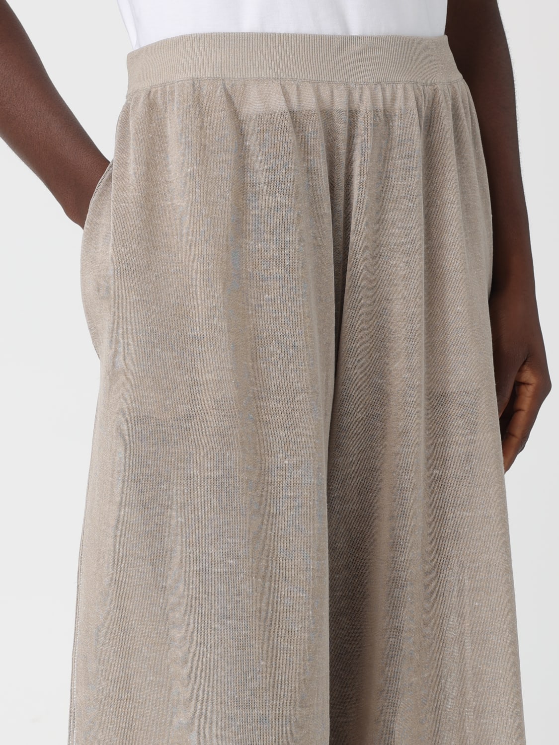 ALAÏA PANTS: Pants woman AlaÏa, Beige - Img 4