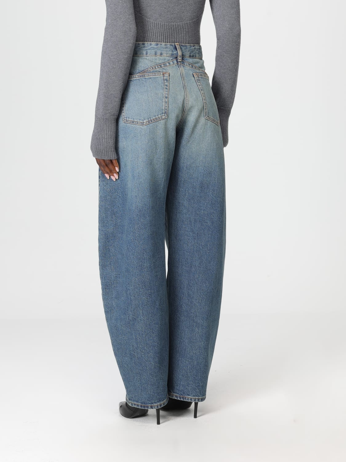 ALAÏA JEANS: Jeans woman AlaÏa, Blue - Img 3