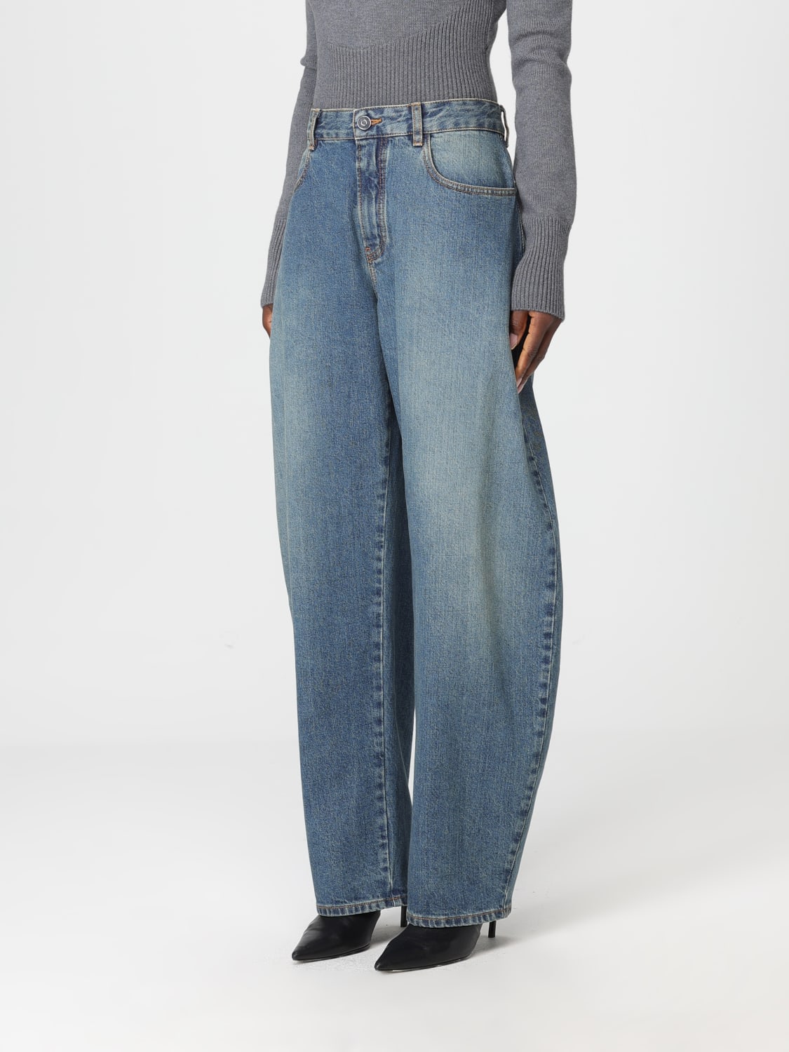 ALAÏA JEANS: Jeans woman AlaÏa, Blue - Img 4