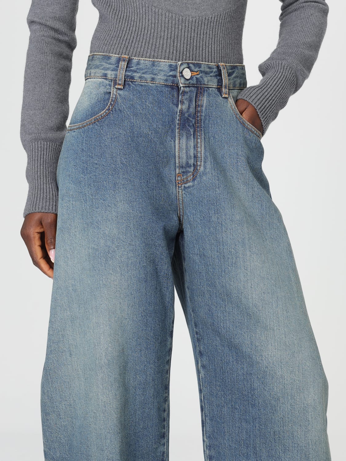 ALAÏA JEANS: Jeans woman AlaÏa, Blue - Img 5