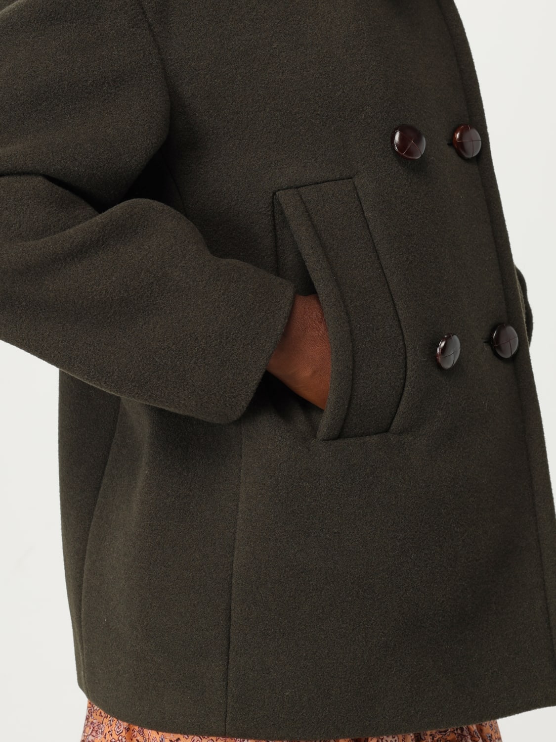 ISABEL MARANT ETOILE COAT: Coat woman Isabel Marant Etoile, Green - Img 4