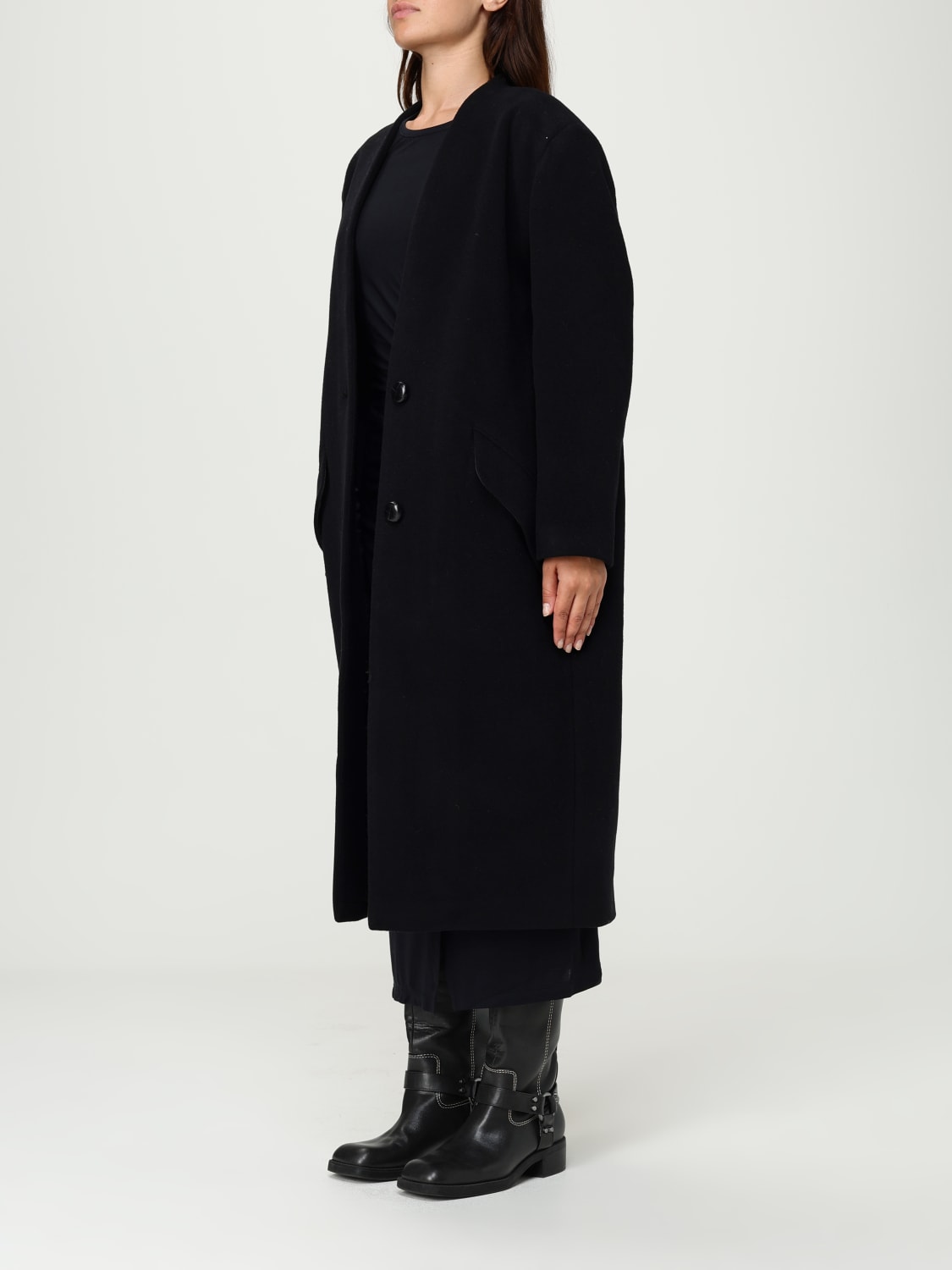 ISABEL MARANT ETOILE COAT: Coat woman Isabel Marant Etoile, Black - Img 4