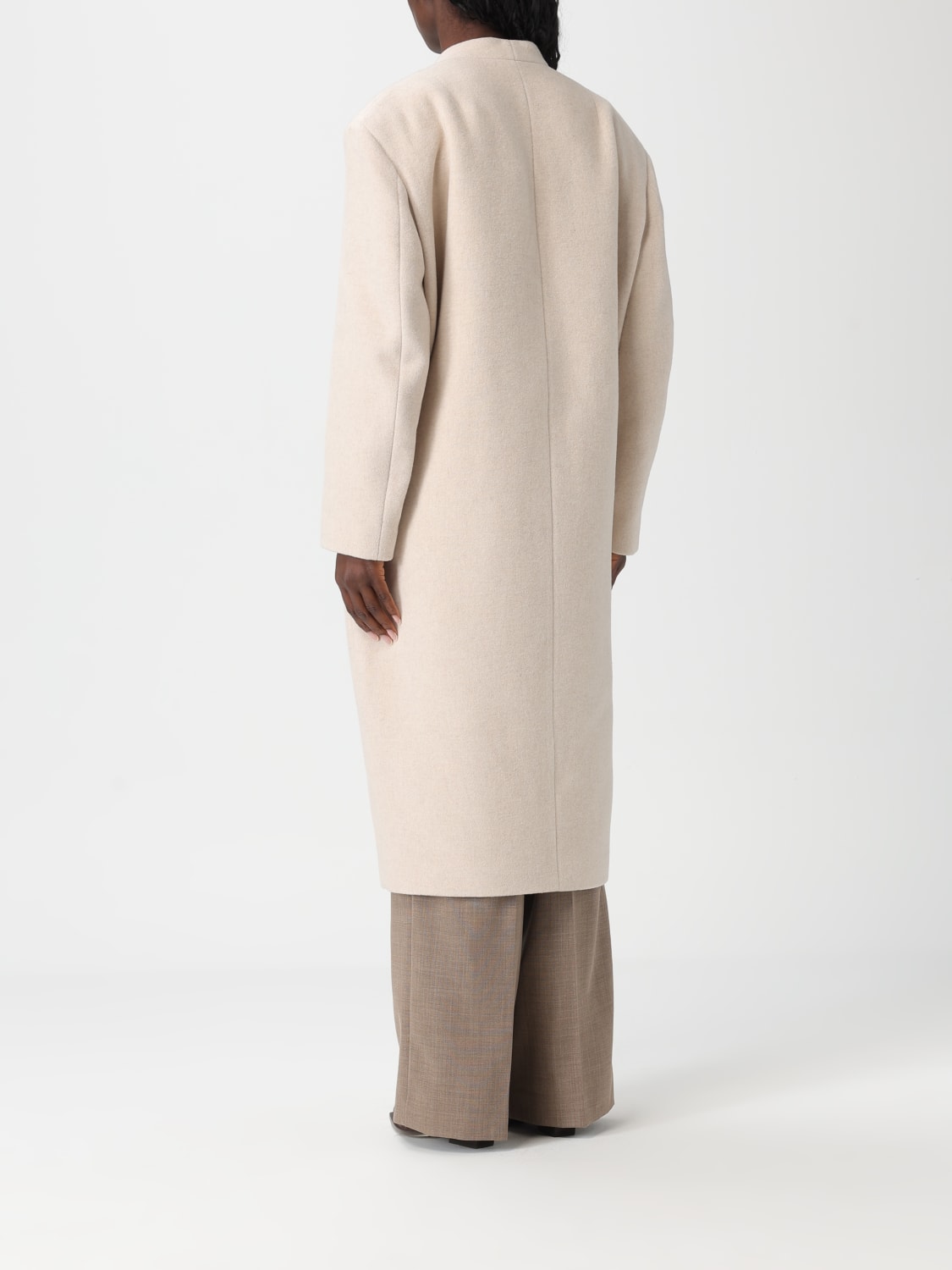 ISABEL MARANT ETOILE COAT: Coat woman Isabel Marant Etoile, Beige - Img 2