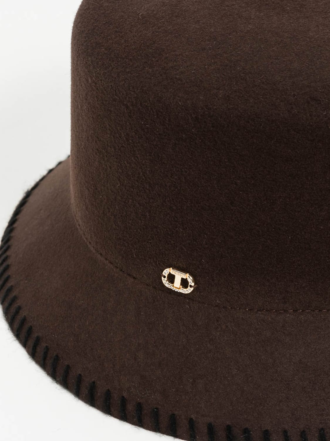 TWINSET HAT: Hat woman Twinset, Brown - Img 2