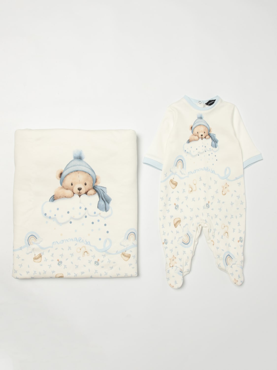 MONNALISA JUMPSUIT: Jumpsuit kids Monnalisa, Yellow Cream - Img 1