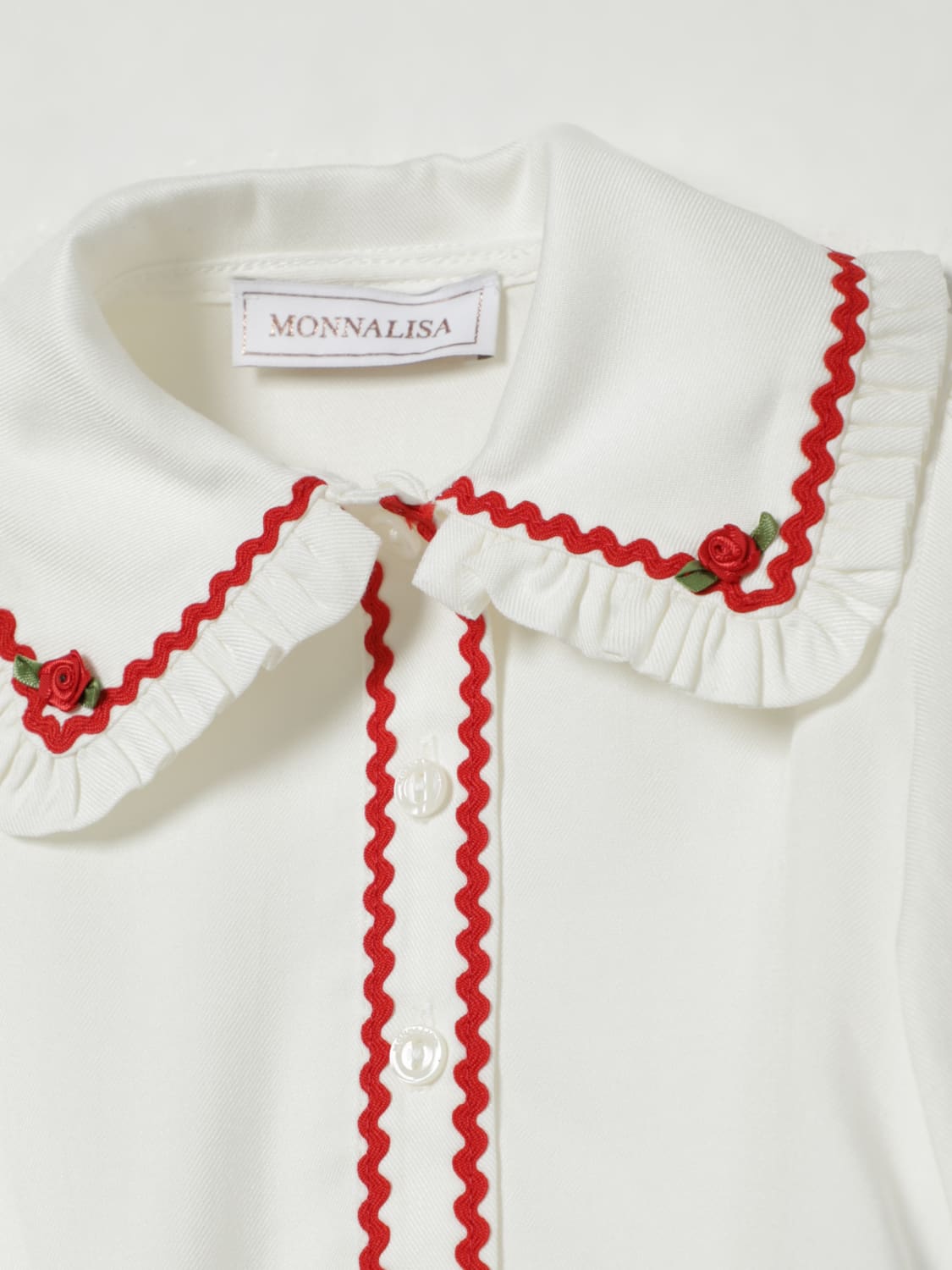 MONNALISA SHIRT: Shirt kids Monnalisa, Yellow Cream - Img 3