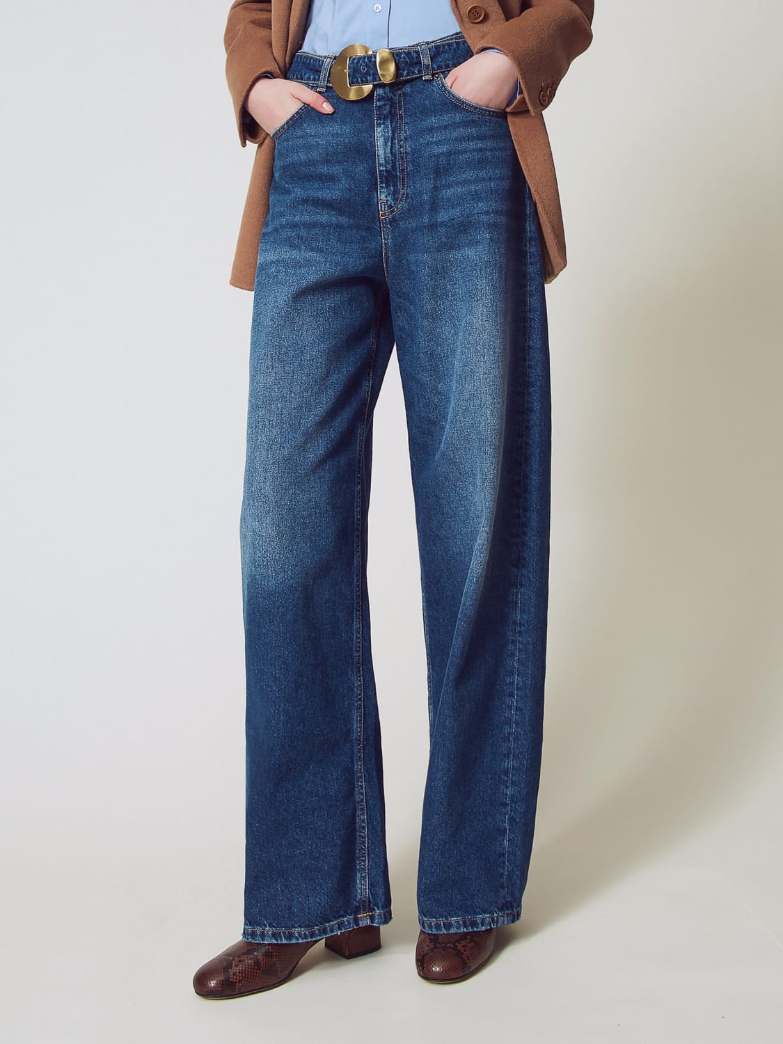 TWINSET VAQUEROS: Vaquero mujer Twinset, Denim - Img 1