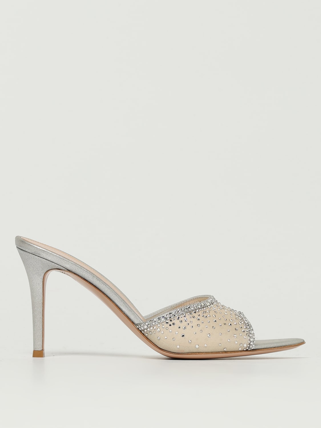 GIANVITO ROSSI HEELED SANDAL: Pumps woman Gianvito Rossi, Silver - Img 1