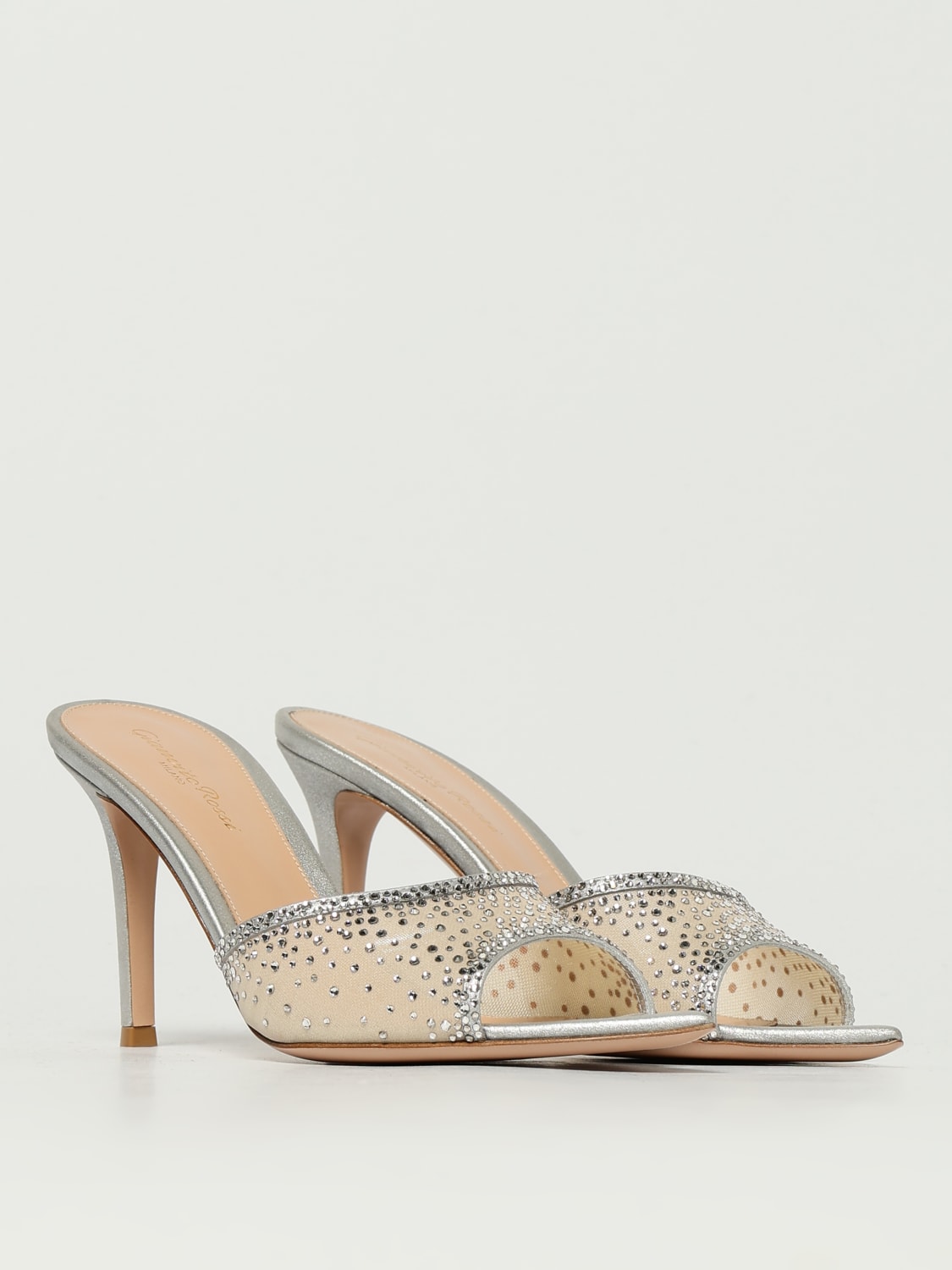 GIANVITO ROSSI HEELED SANDAL: Pumps woman Gianvito Rossi, Silver - Img 2