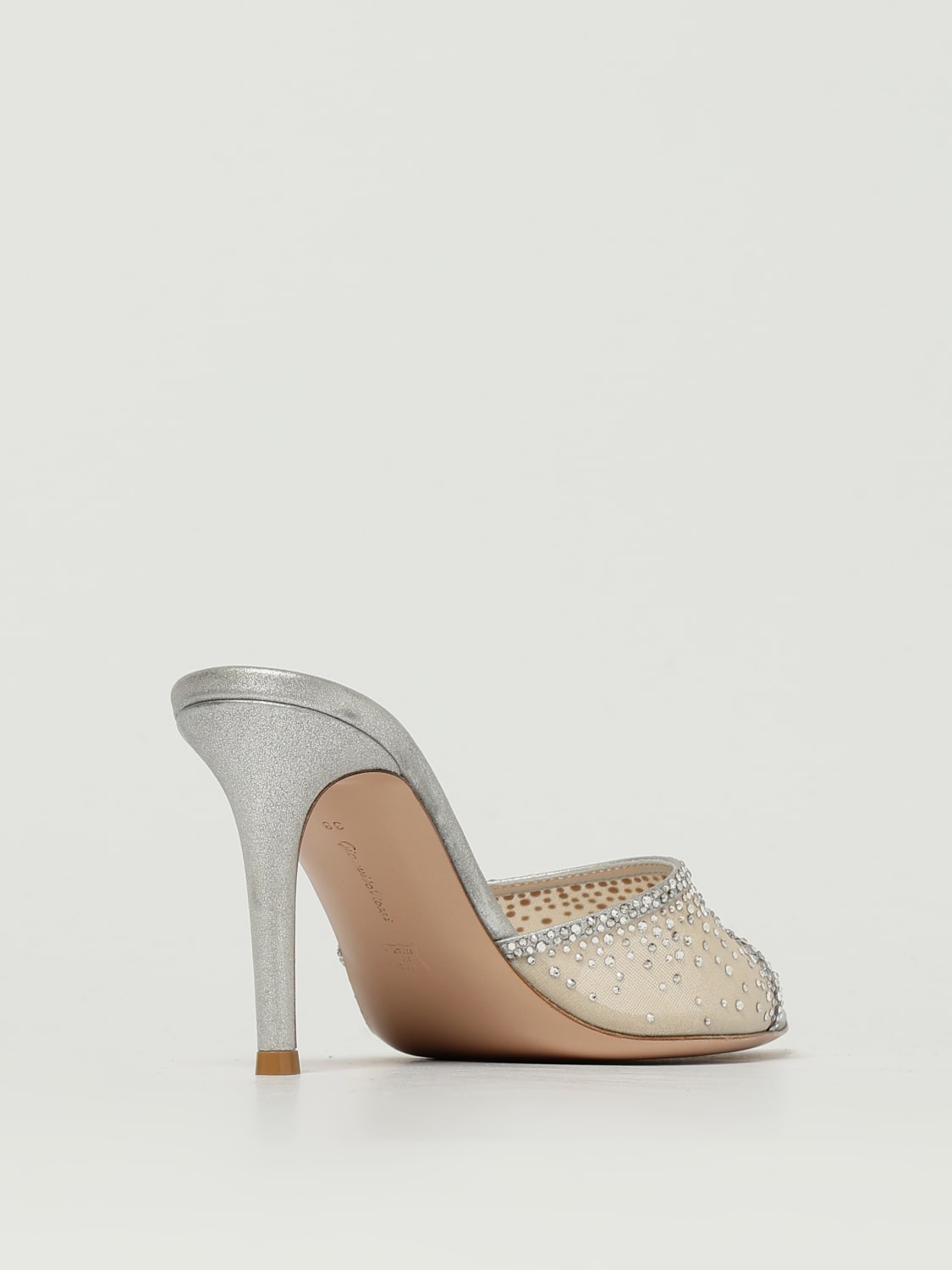 GIANVITO ROSSI HEELED SANDAL: Pumps woman Gianvito Rossi, Silver - Img 3