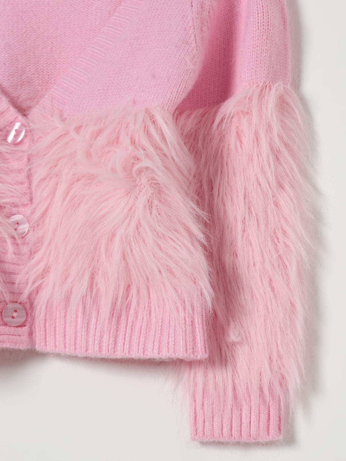 MONNALISA SWEATER: Jacket kids Monnalisa, Pink - Img 3