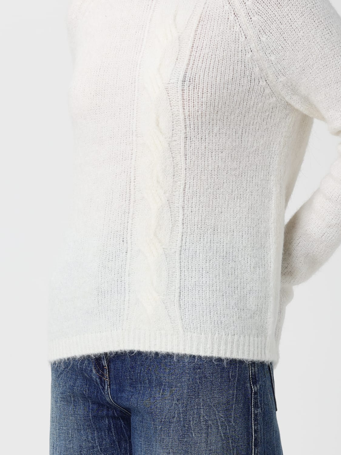TWINSET ACTITUDE SWEATER: Top woman Twinset Actitude, White - Img 3