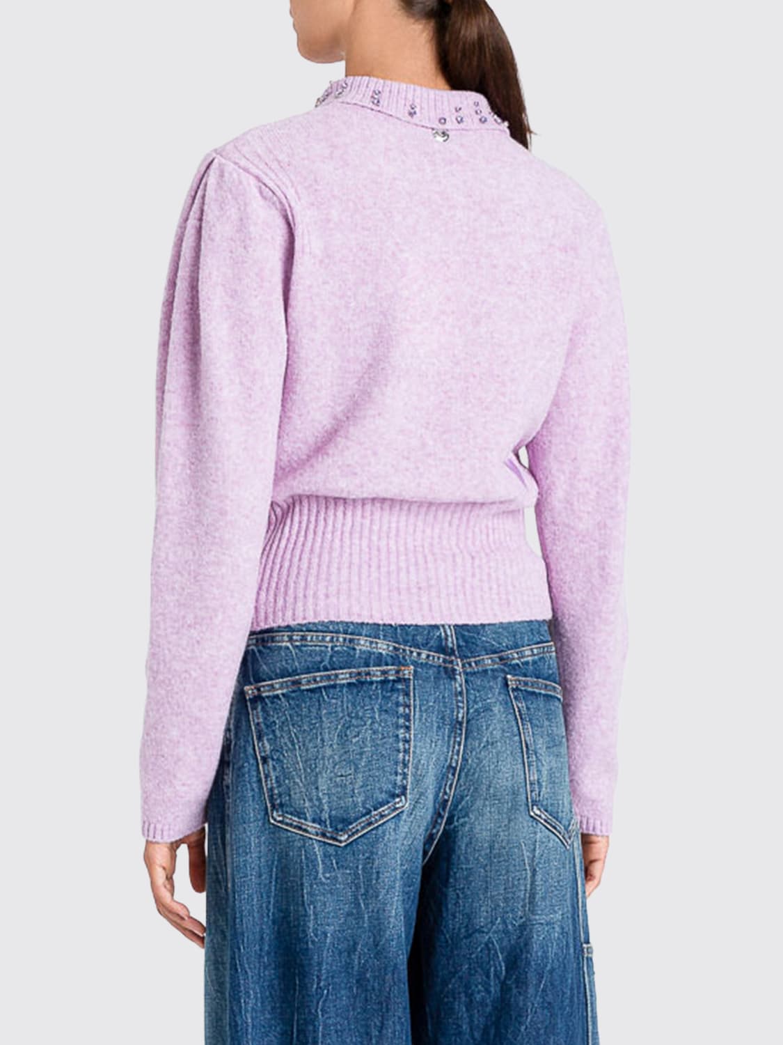 TWINSET ACTITUDE POLO衫: 上衣 女士 Twinset Actitude, 兰花紫 - Img 3