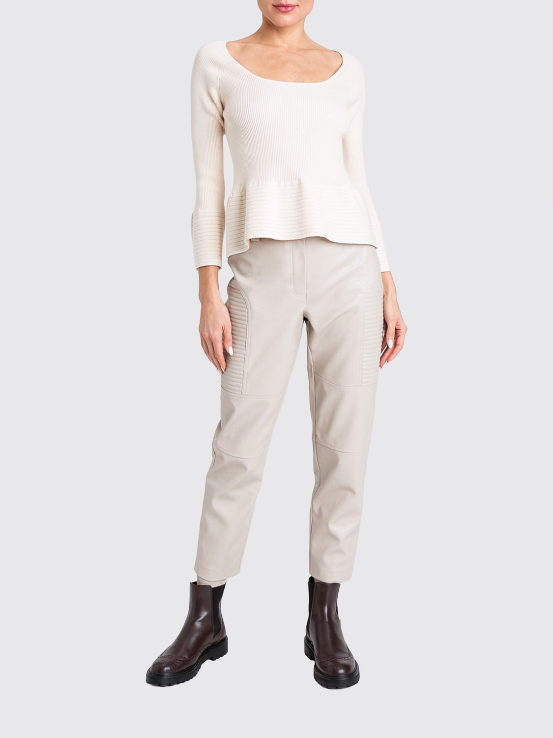 TWINSET ACTITUDE HOSE: Hose damen Twinset Actitude, Taubengrau - Img 2