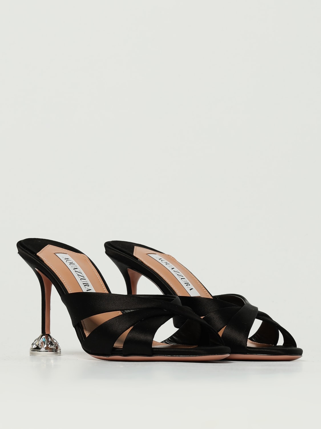 AQUAZZURA HEELED SANDAL: Pumps woman Aquazzura, Black - Img 2