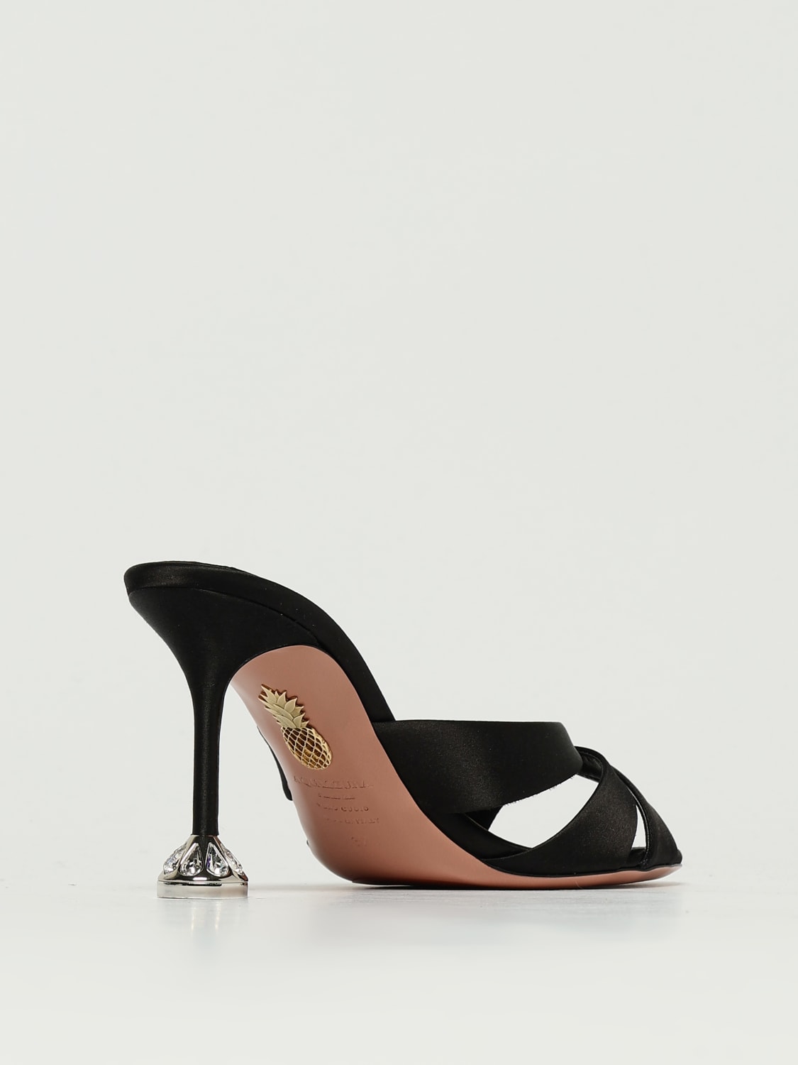AQUAZZURA HEELED SANDAL: Pumps woman Aquazzura, Black - Img 3