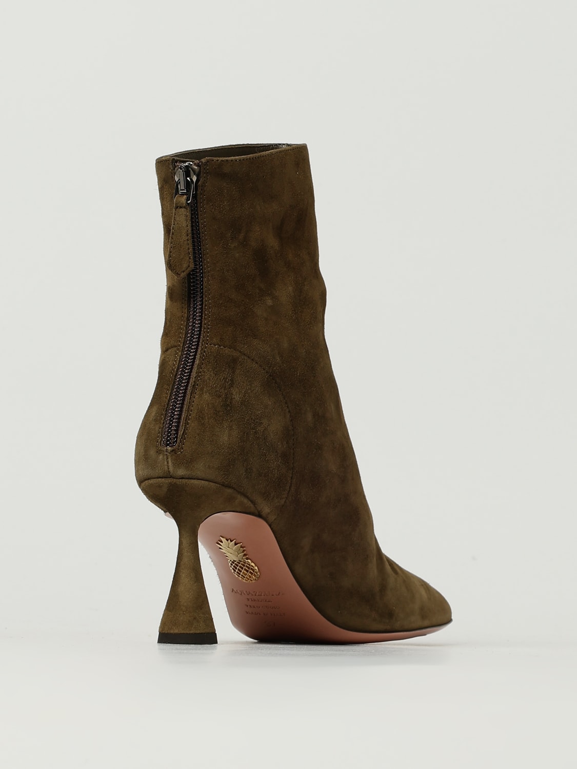 AQUAZZURA 靴子: 平底靴 女士 Aquazzura, 绿色 - Img 3