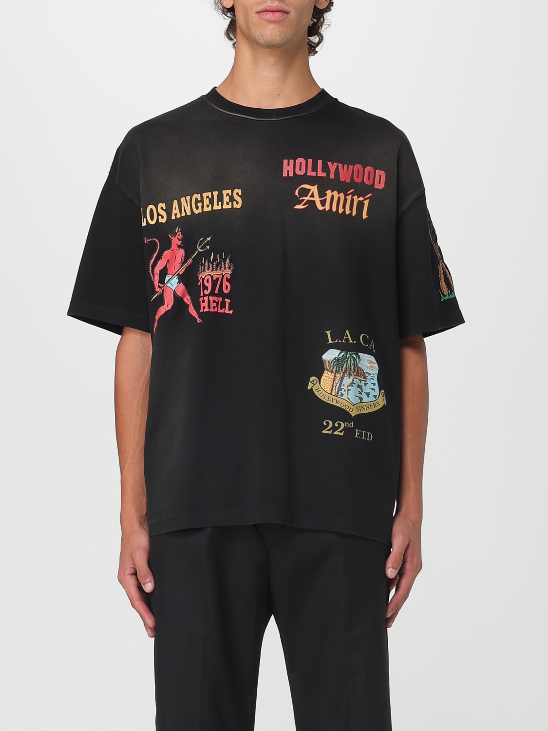 AMIRI T-SHIRT: T-shirt men Amiri, Black - Img 1