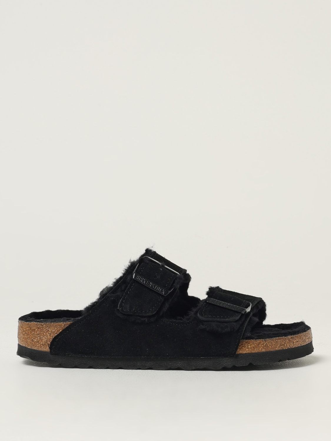 BIRKENSTOCK HEELED SANDAL: Flat sandals woman Birkenstock, Black - Img 1